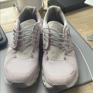 On Running Women's pale lavender and  gray running shoes